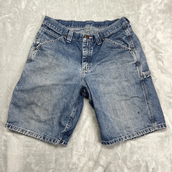 Lee Other - Lee Carpenter Shorts Mens 32 Blue Denim Utility Pockets Hammer Loop 2195207